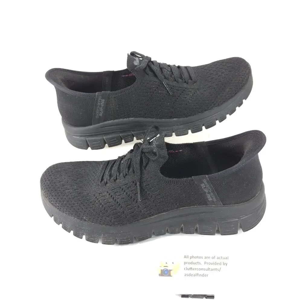 Skechers Slip Ins Graceful First Blush Athletic Shoe Womens Size 10 100736 Black
